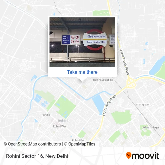 Rohini Sector 16 map