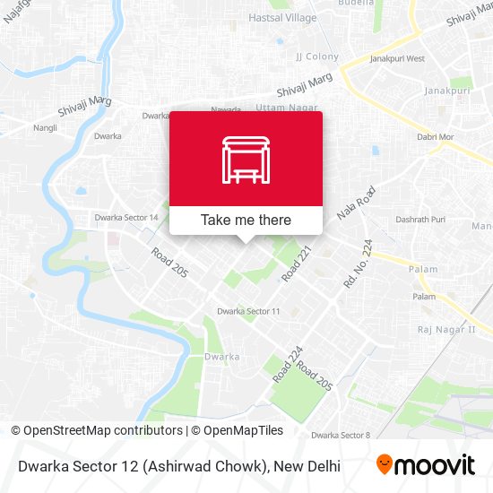 Dwarka Sector 12 (Ashirwad Chowk) map