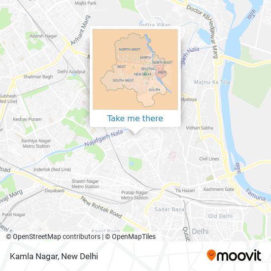 Kamla Nagar map