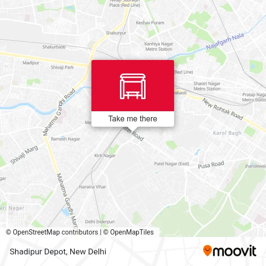 Shadipur Depot map