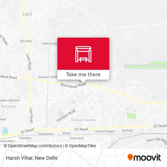 Harsh Vihar map