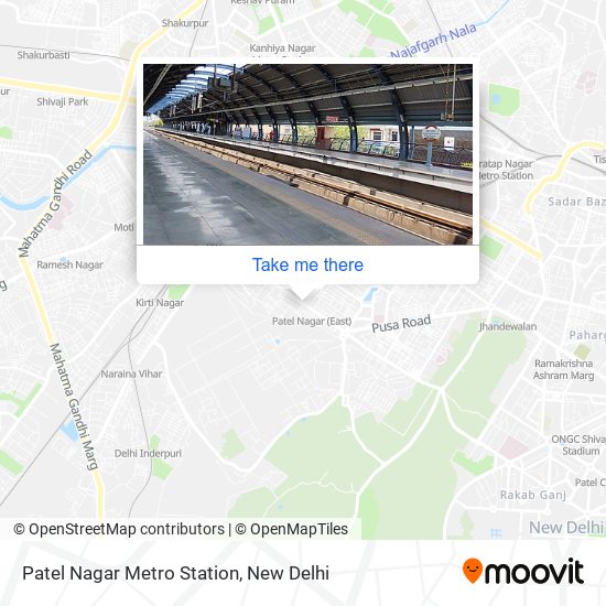 Patel Nagar Metro Station map