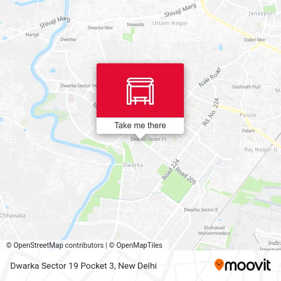 Dwarka Sector 19 Pocket 3 map