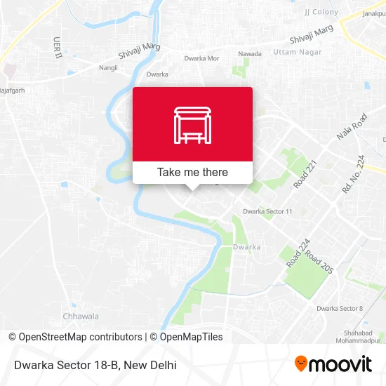 Dwarka Sector 18-B map