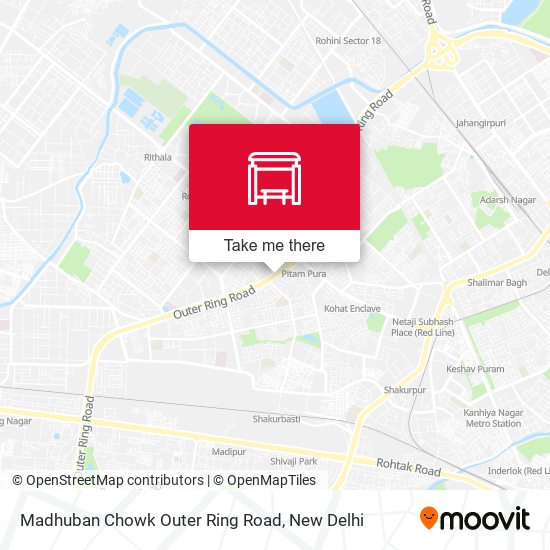 Madhuban Chowk Outer Ring Road map