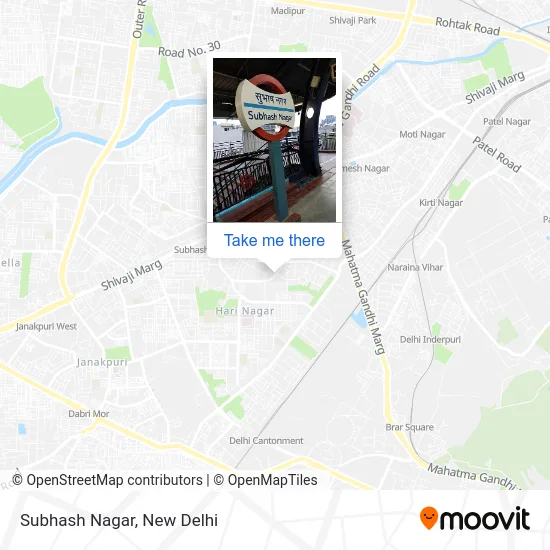 Subhash Nagar map