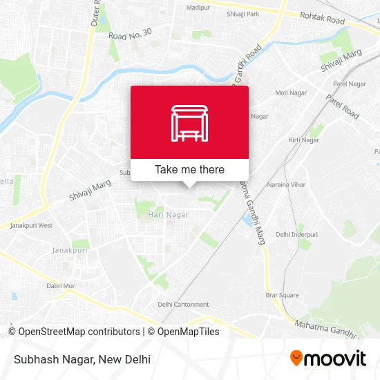Subhash Nagar map