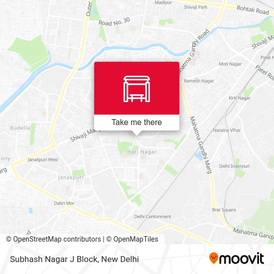Subhash Nagar J Block map