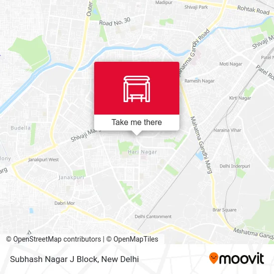 Subhash Nagar J Block map