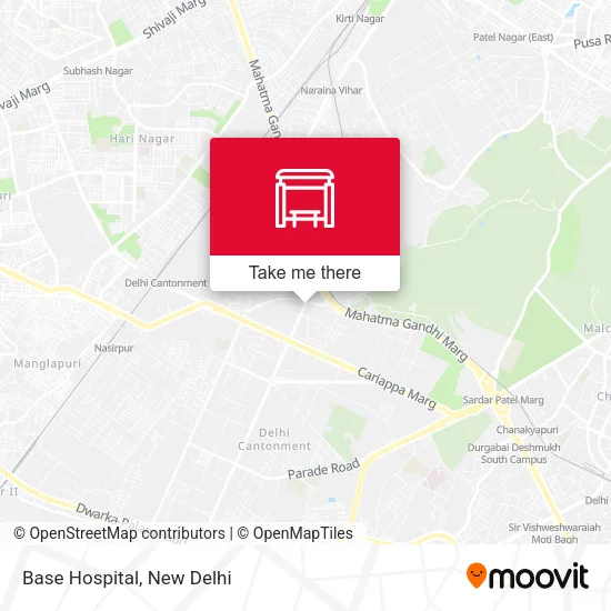 Base Hospital map