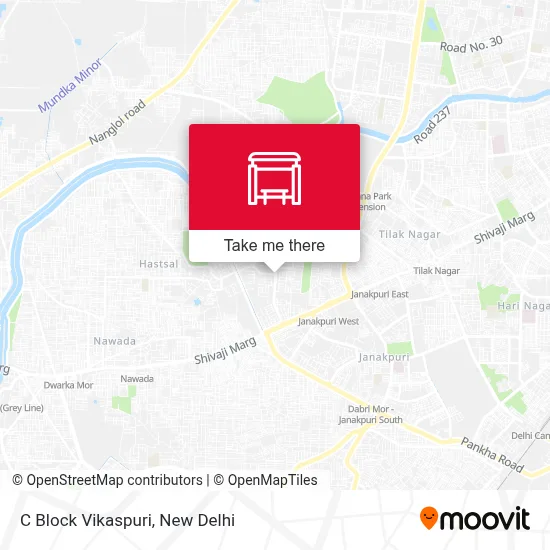 C Block Vikaspuri map