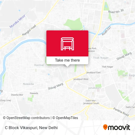 C Block Vikaspuri map