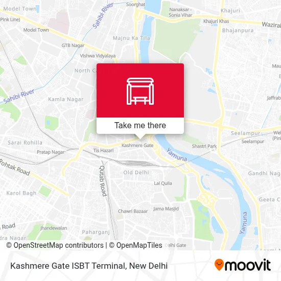 Kashmere Gate ISBT Terminal map