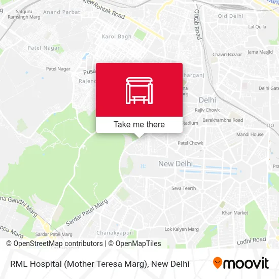 RML Hospital (Mother Teresa Marg) map