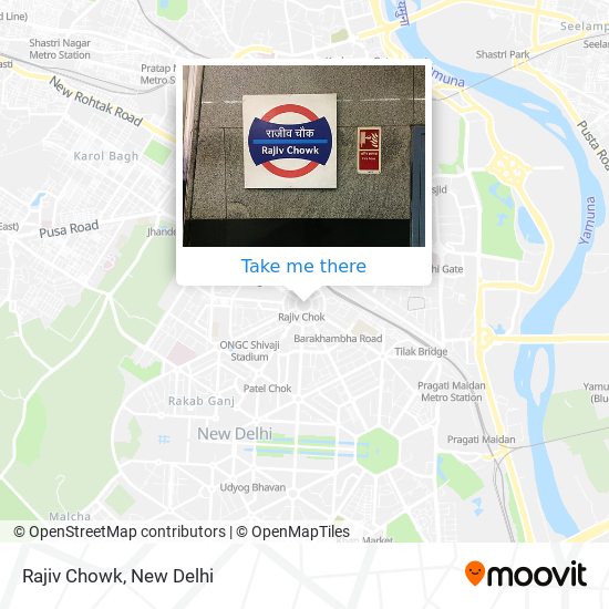 Rajiv Chowk map