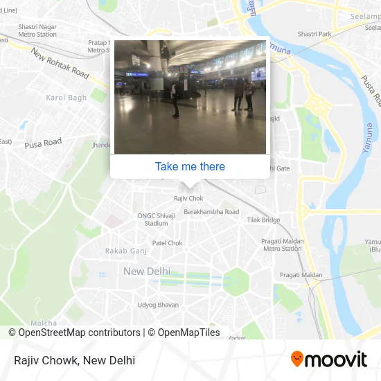 Rajiv Chowk map
