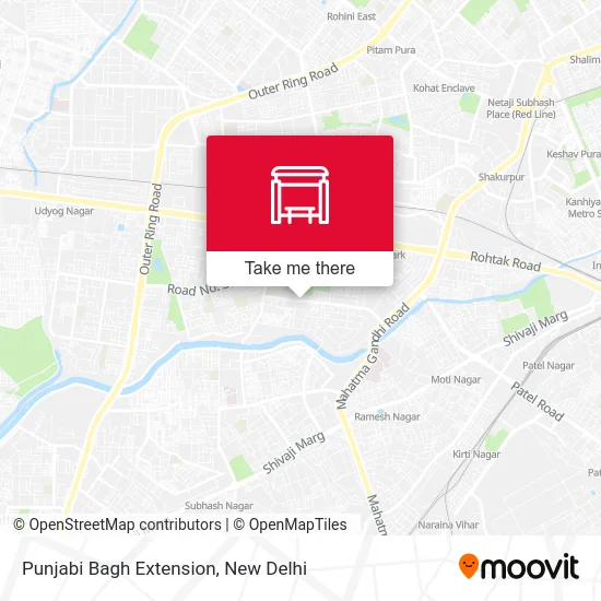 Punjabi Bagh Extension map