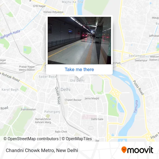 Chandni Chowk Metro map