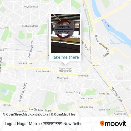 Lajpat Nagar Metro / लाजपत नगर map