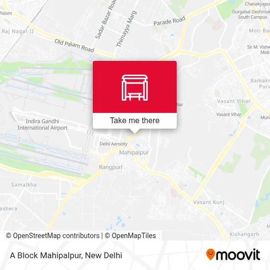 A Block Mahipalpur map