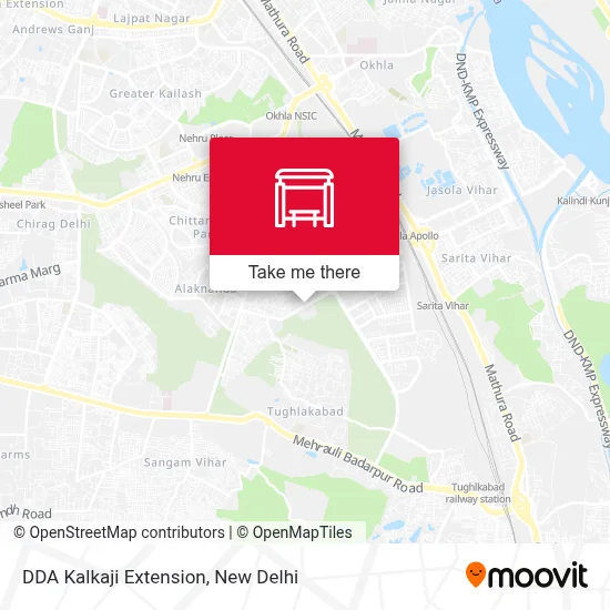 DDA Kalkaji Extension map