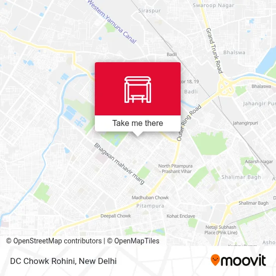 DC Chowk Rohini map
