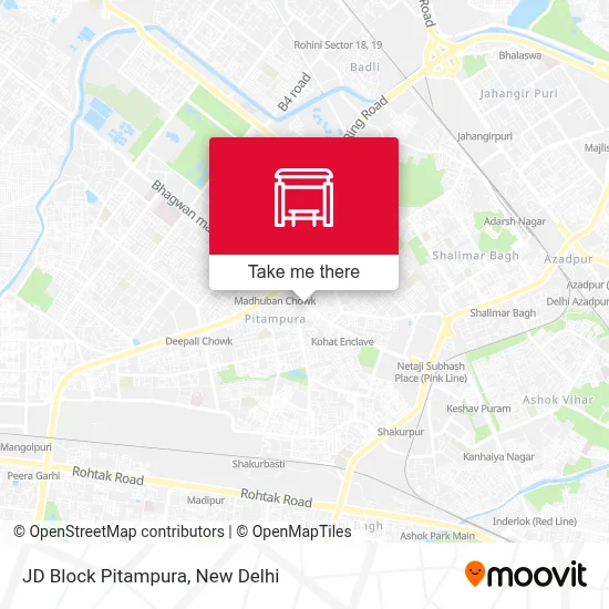 JD Block Pitampura map