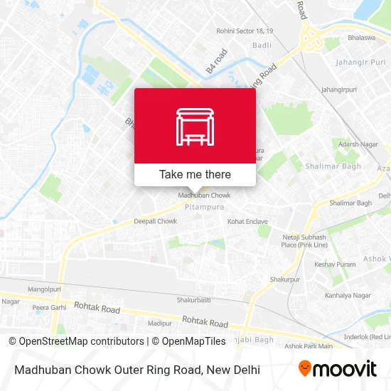 Madhuban Chowk Outer Ring Road map