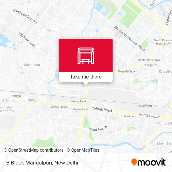 B Block Mangolpuri map