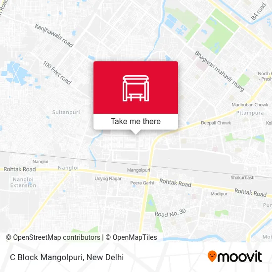 C Block Mangolpuri map