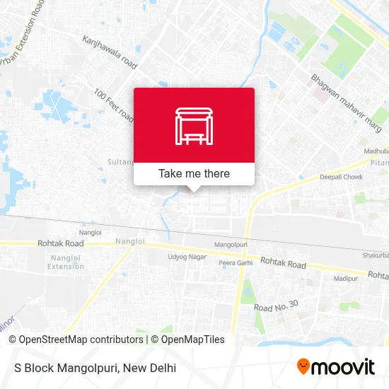 S Block Mangolpuri map