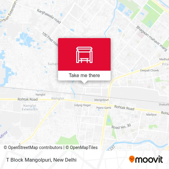 T Block Mangolpuri map