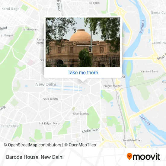 Baroda House map