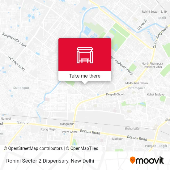 Rohini Sector 2 Dispensary map