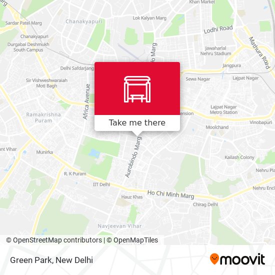 Green Park map