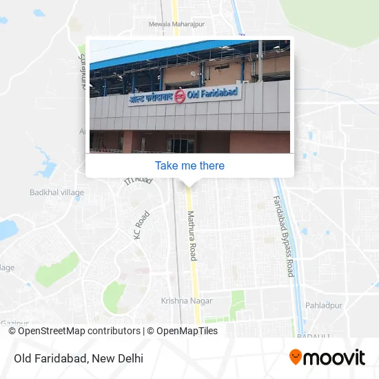 Old Faridabad map