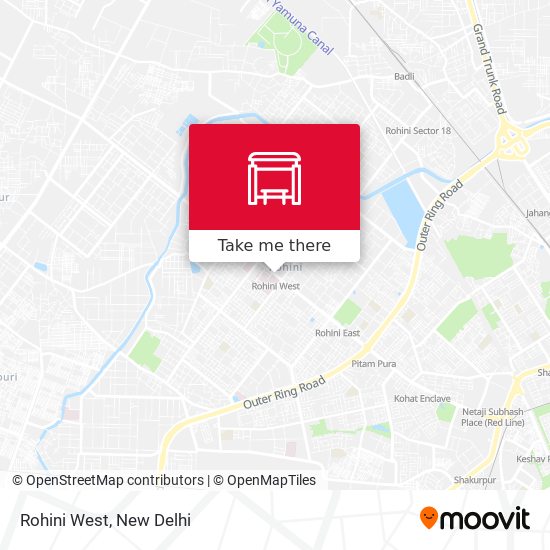 Rohini West map