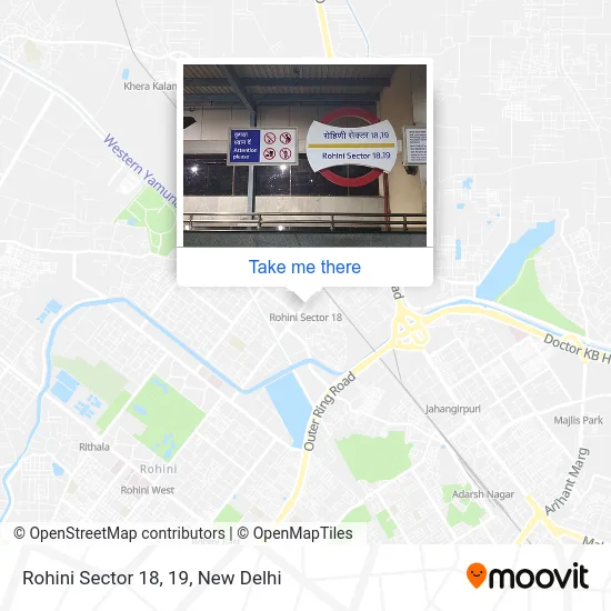 Rohini Sector 18, 19 map