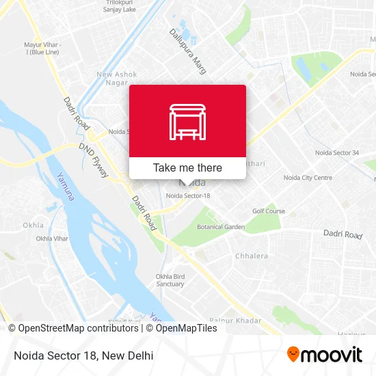 Noida Sector 18 map