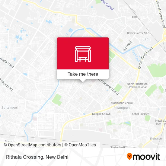 Rithala Crossing map