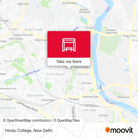 Hindu College map