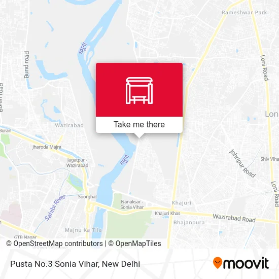 Pusta No.3 Sonia Vihar map