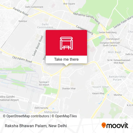 Raksha Bhawan Palam map