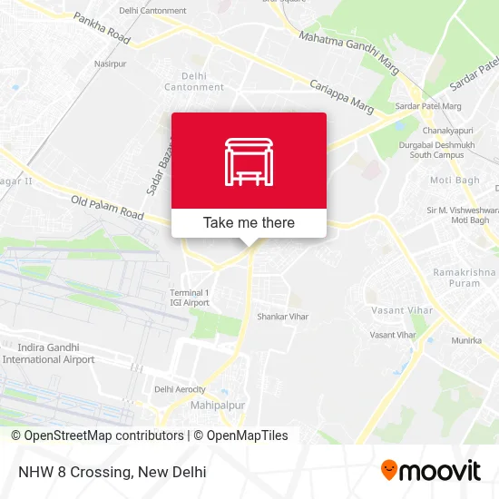 NHW 8 Crossing map
