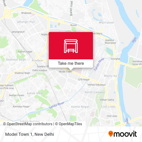 Model Town 1 map