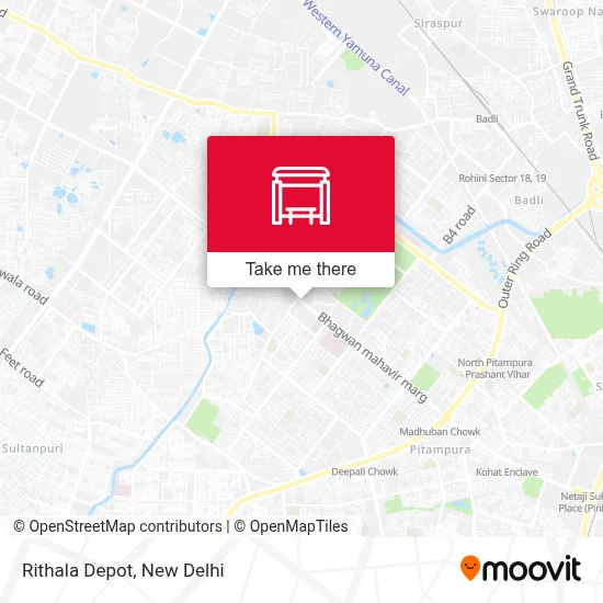 Rithala Depot map