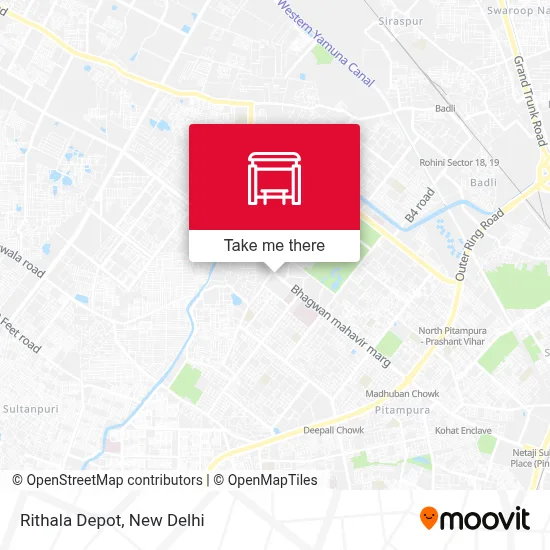 Rithala Depot map