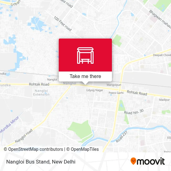 Nangloi Bus Stand map