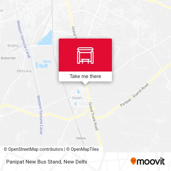Panipat New Bus Stand map