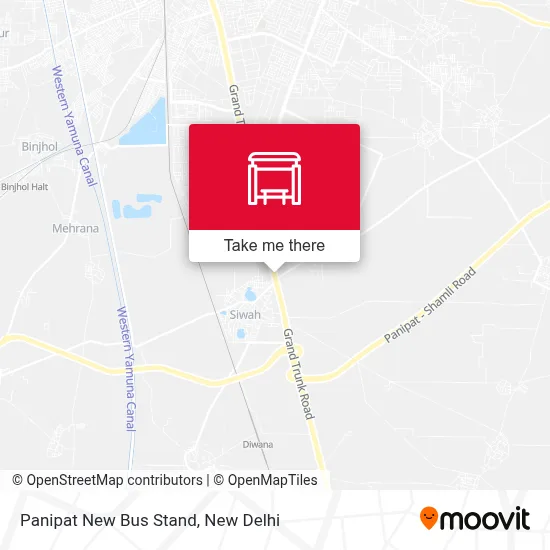 Panipat New Bus Stand map